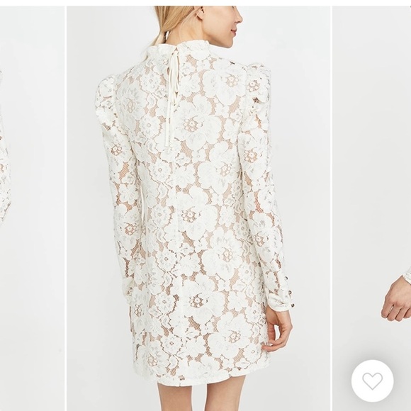 WAYF Emma Puff Sleeve Lace Dress XXS Romantic Cottage Regency NWOT - Picture 2 of 4